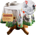 Maison d' Hermine Table Cloth Round Table 100% Cotton 69 Inches Tablecloth by MaisondHermine