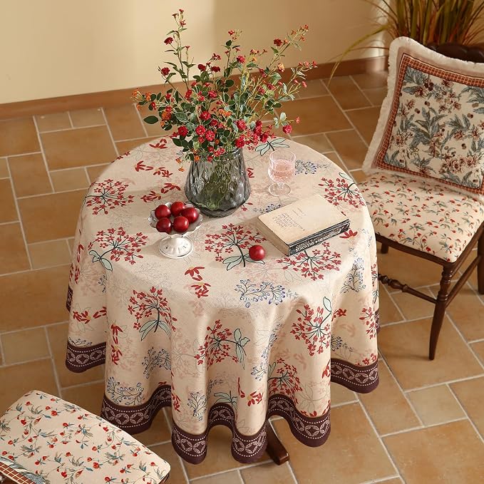 patdrea Designer Vintage Linen Table Cloth - Image 3