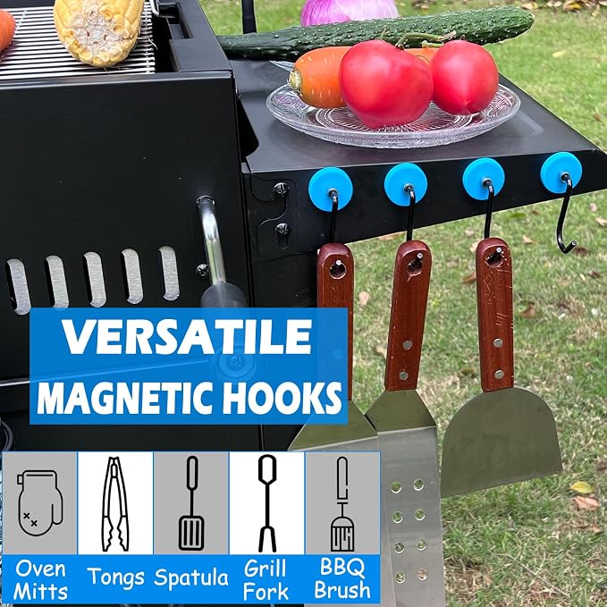 Strong Magnetic Grill Hooks, Heavy Duty Magnet Hooks - Image 6