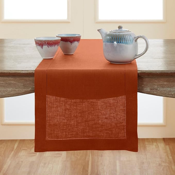 Solino Home Linen Table Runner 120 Inches Long by SolinoHome