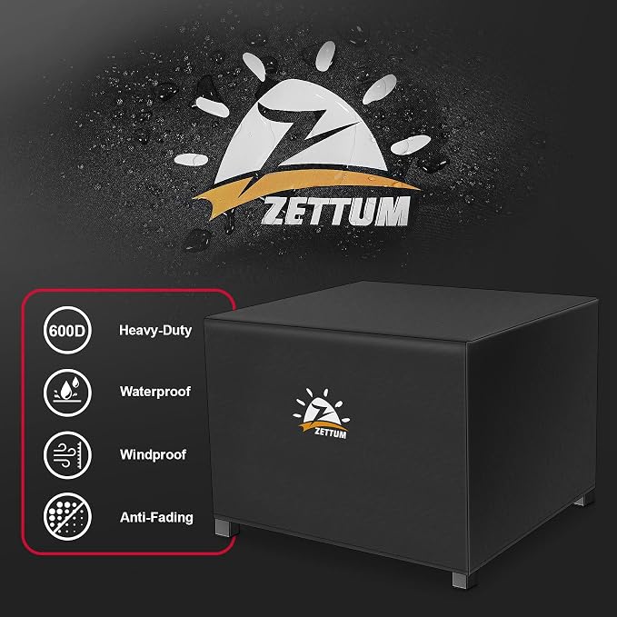 Zettum Fire Pit Cover Square 36 Inch - Image 3