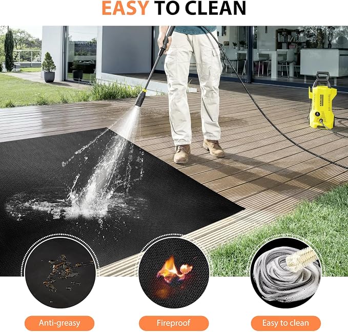 Large Under Grill Fire Pit Mats 42"x60" - Image 5