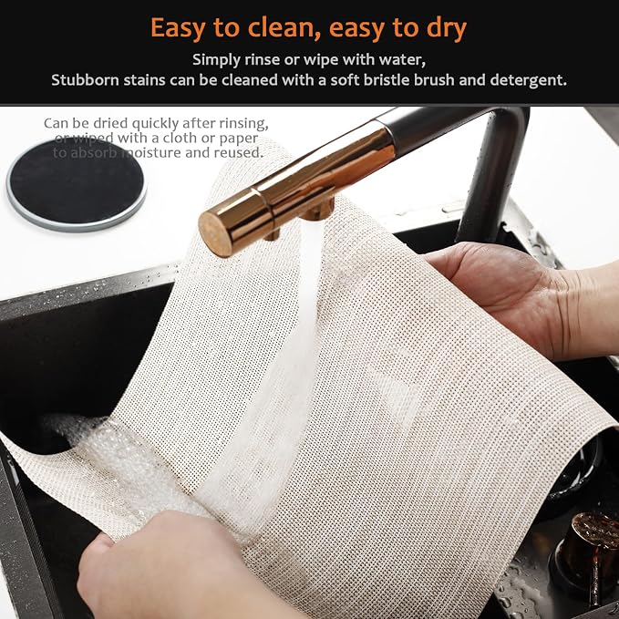 Placemats Set of 6 Washable&Wipeable Place mats - Image 5