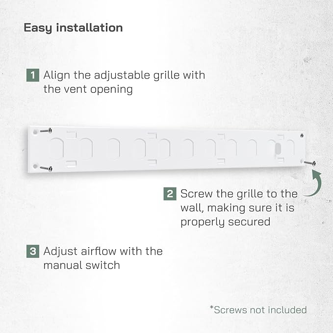 Vent Systems 16" x 2" Inch Metal Air Vent Grille - Image 5