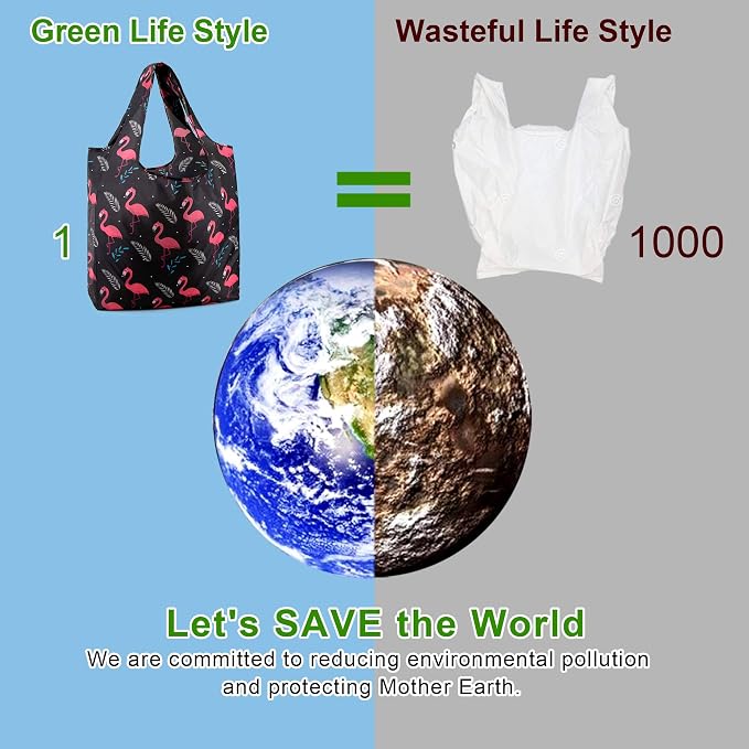 BeeGreen Animal Reusable Grocery Bags Bulk 12 Packs X-Large50LBS, Reusable - Image 7