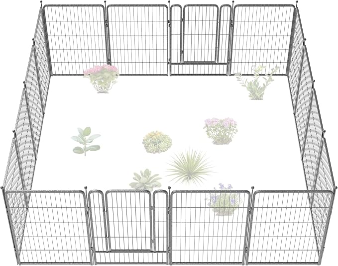 FXW Garden Fence Outdoor for The Yard – 40in x 36.4ft Heavy Duty Metal Animal by FXW