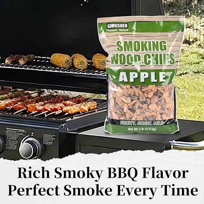 Smoking Wood Chips Variety Pack, 3 Flavors, 2 lbs × 3 — All-Natural BBQ Smoking - Image 8