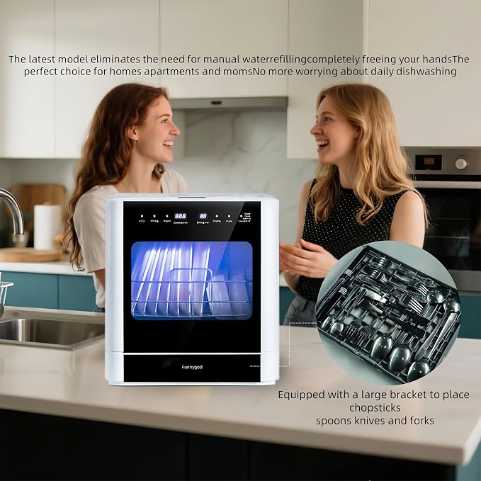 Countertop dishwasher, portable dishwasher, fully automatic, - Image 6
