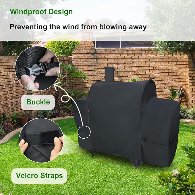 Outdoor Grill Cover for Royal Gourmet CC2036F Barrel Charcoal Grill, Cover Geny - Image 4