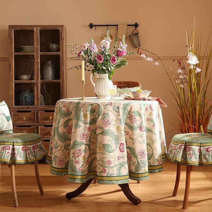 patdrea Designer Green Small Tablecloth - Image 2
