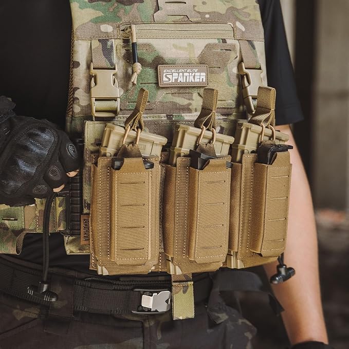 EXCELLENT ELITE SPANKER Tactical Open-Top Single/Double/Triple Molle Mag Pouch - Image 5