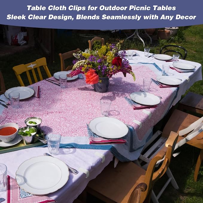 24pcs Table Cloth Holder Clips, Plastic Table Cloth Clip Clamps - Image 5