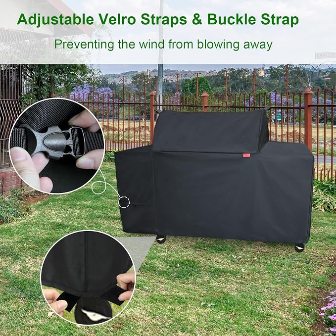 Grill Cover Fits Traeger Woodridge Elite Electric Wood Pellet Grill and Smoker - Image 5