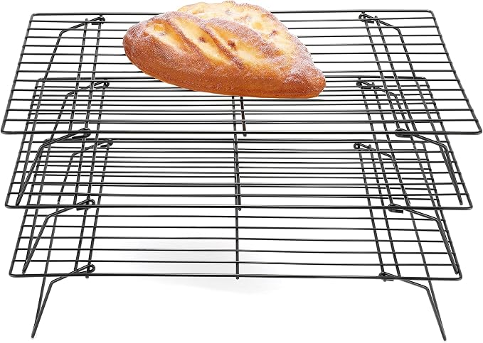 3-Tier Stackable Cooling Racks, Stainless Steel Wire Rack Baking Rack Oven Rack by SCDGRW