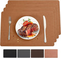 Vinyl Placemats Set of 4 Heat Resistant Easy Clean Non-Slip Place Mats by BxzanDya-LifeSmartMaker