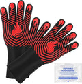 BBQ Gloves, 1472°F Heat Resistant Gloves Fireproof Mitts, Grilling Gloves by KUWANI