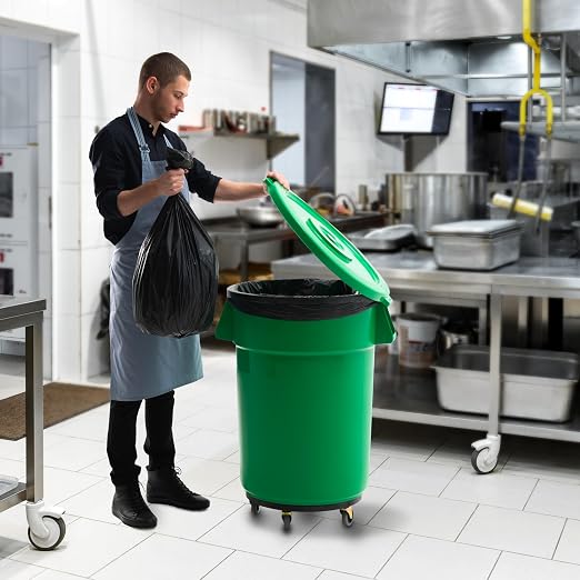 PRO&Family Commercial Round Trash Can - Image 5