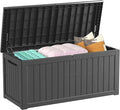 Outdoor Storage Box Waterproof, 200 Gallon Lockable Resin Large Deck Box by Decksplore%E2%80%94BuiltforOutdoor