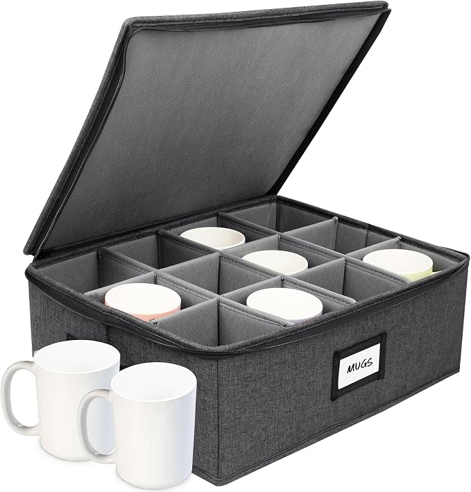 HOMELUX THEORY Mug Storage Box by HomeluxTheory