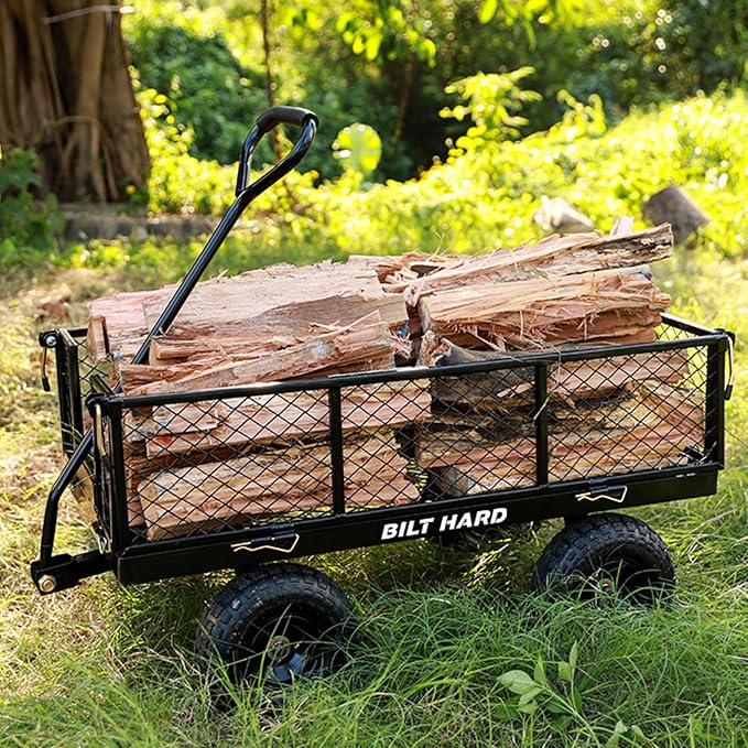 BILT HARD 880 lbs 10" Tires Steel Garden Cart - Image 7