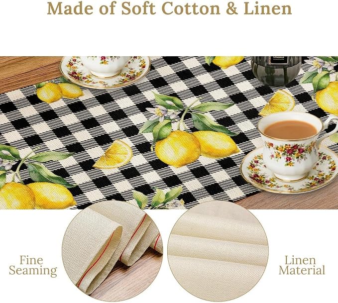 Fresh Lemon Table Runner - Image 4