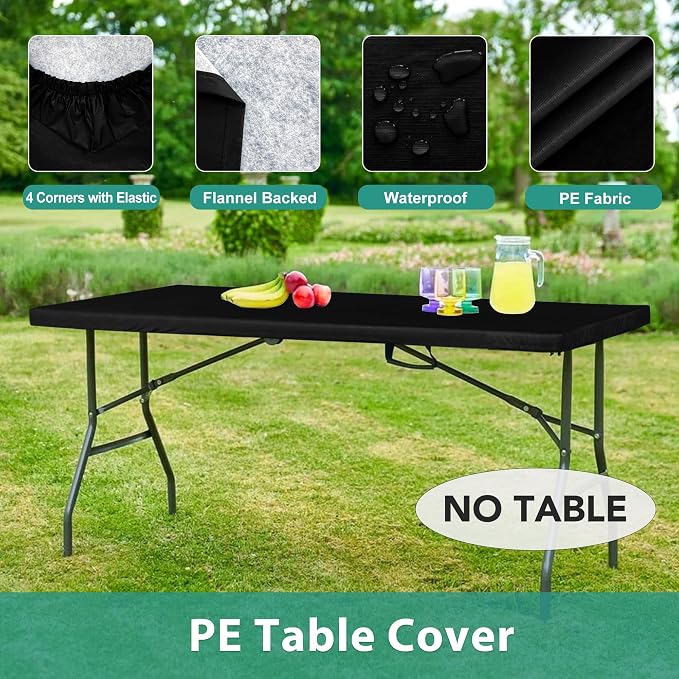 LUSHVIDA 6 Packs Vinyl Tablecloths - Image 8