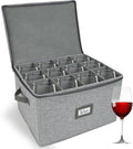 HOMELUX THEORY Wine Glass Storage Box by HomeluxTheory