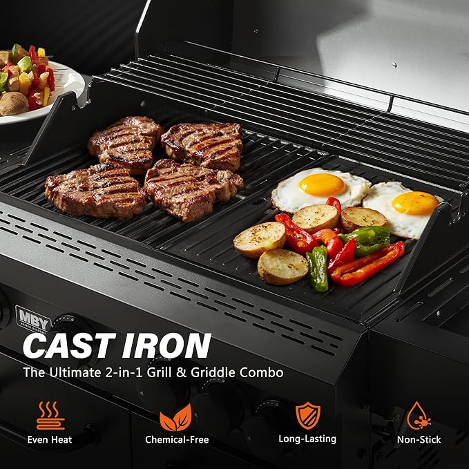 4+1 Burner Propane Gas Grill, 000 BTU Outdoor BBQ - Image 4