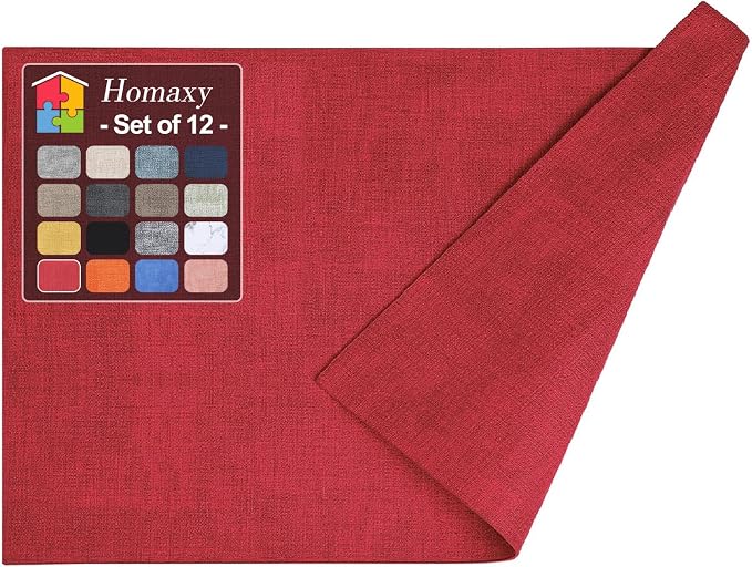 Homaxy Faux Leather Heat Resistant Placemats by Homaxy