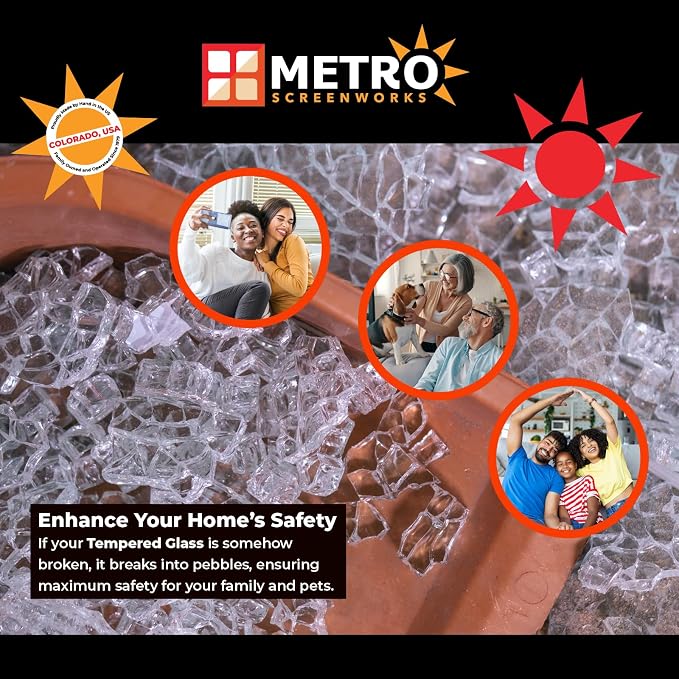 Metro Screenworks Framed Tempered Glass Panel - Image 6