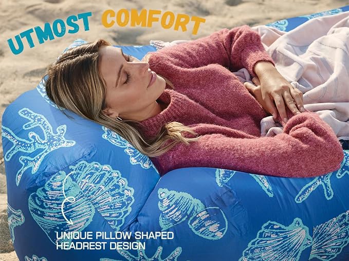 WEKAPO Inflatable Sun Lounger, Air Sofa, Waterproof and Leak-Proof, Picnics and - Image 6
