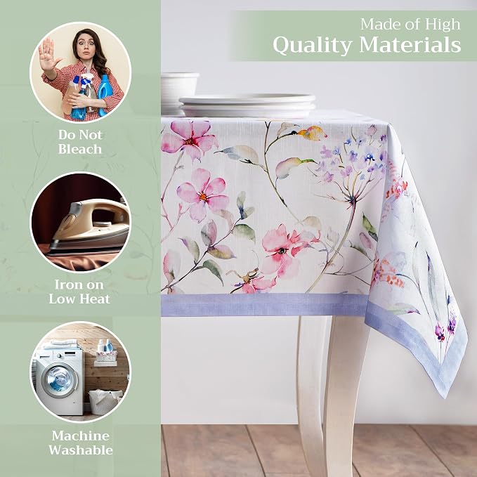 Maison d' Hermine Table Cloth Rectangle Table 100% Cotton 60 x 108 Inches - Image 3