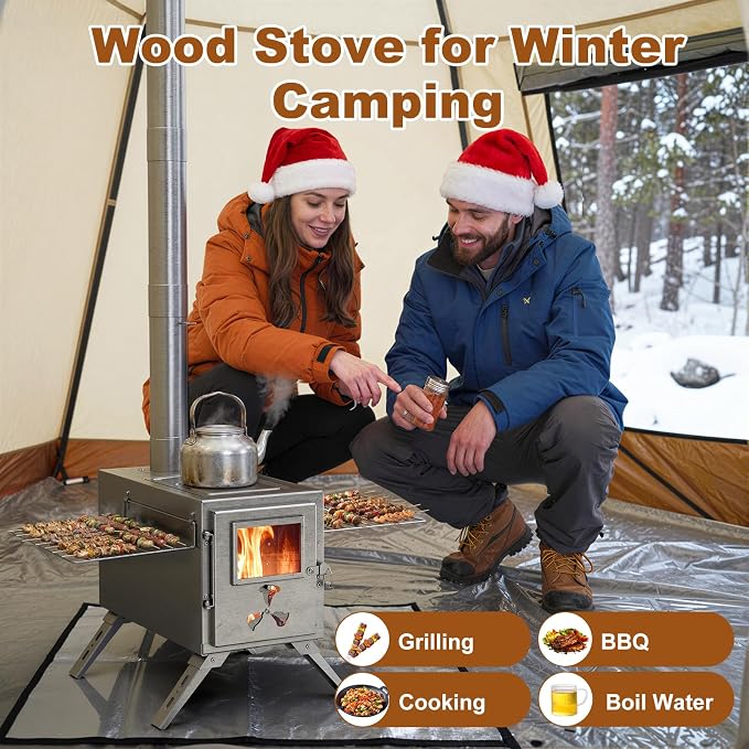 Hot Tent Stove, Camping Wood Burning Stove - Image 7