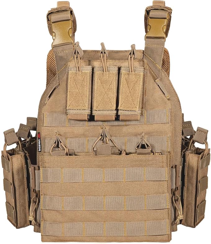 BOMTURN 1000D Tactical Vest for Men Quick Release Modular Vest Adjustable Vest - Image 2