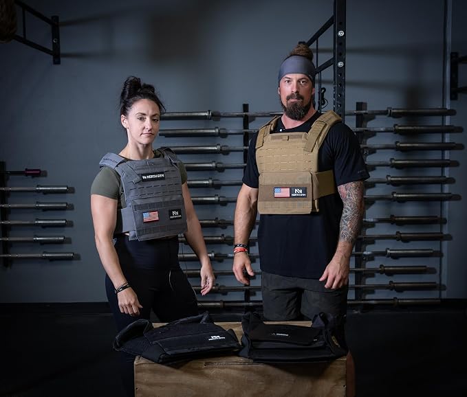 Northgym Adjustable Weighted Vest/Incl. 3D Weight Plates in 14lbs / 20lbs/ - Image 7