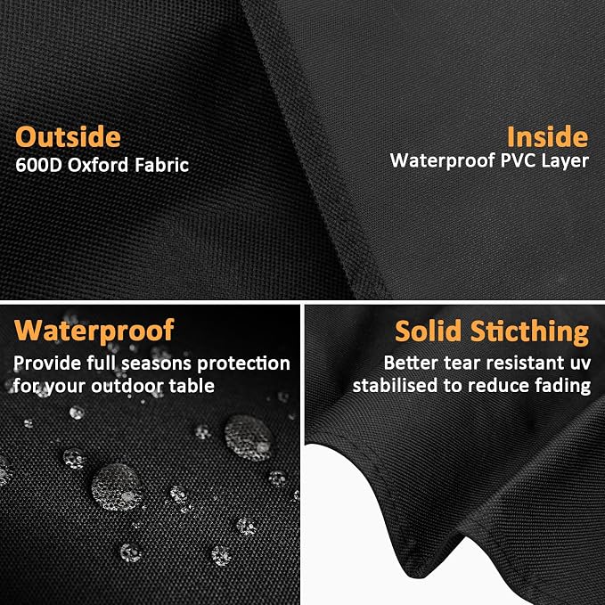 Grill Cover for Weber Q100 Q120 Q1000 Q1200 Q200 Q220 Q2000 Q2200 Q2400 Grills - Image 5
