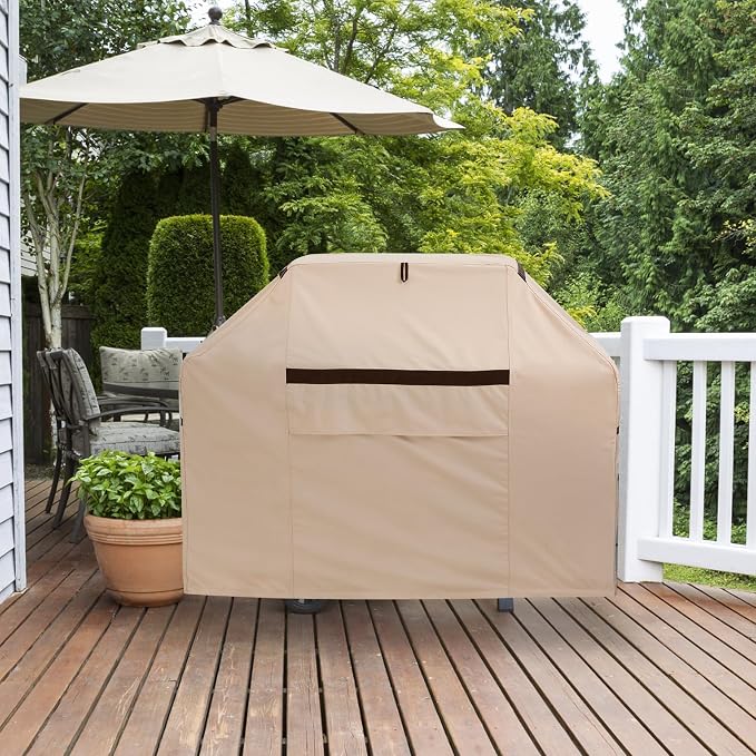 Outdoor BBQ Grill Cover 53''W x 25''D x 43''H Rip-Proof Waterproof Grill Covers - Image 5