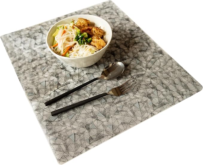 modern-twist 14 x 16 Silicone Placemat, PVC-Free Table Mat, Dishwasher Safe by ModernTwist