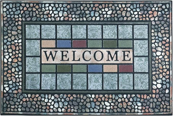 CHICHIC Rectangle Entrance Door Mat Large 24 x 36 Inch Entry Way High Traffic by CHICHIC