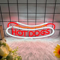 Hotdog Neon Sign for Wall Decor, Hotdog Led Signs, Dimmable USB Powered Neon by Moneter