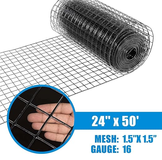 Fencer Wire 16 Gauge Hardware Cloth, Chicken Coop Wire Fence, 1.5 inch x 1.5 - Image 2