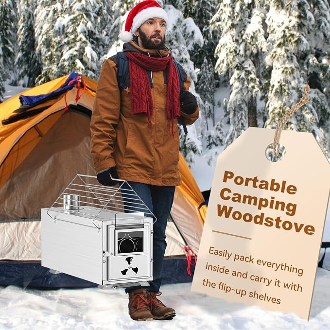 Hot Tent Stove, Camping Wood Burning Stove - Image 3
