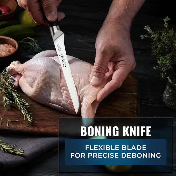 Cutluxe Butcher Knife Set – BBQ Brisket, Breaking & Boning Knife – Slicing - Image 6