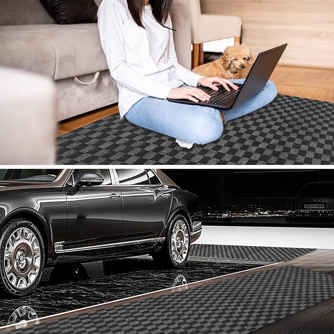 4' x 72' Runner Rugs with Rubber Backing, Indoor Outdoor Utility Carpet Runner - Image 6