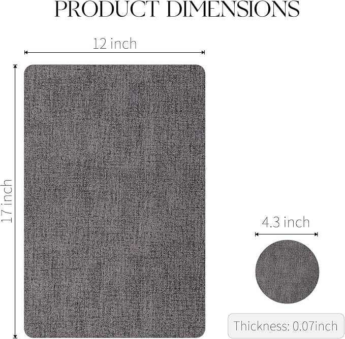 MOSAYT Placemats Set of 4, Heat Resistant Vinyl Place Mats - Image 7