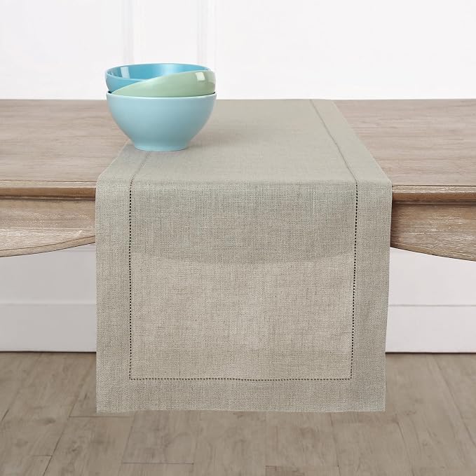 Solino Home Linen Natural Table Runner 156 Inches Long by SolinoHome