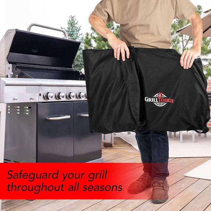 Heavy Duty BBQ Grill Cover for Outdoor Grill, 58 Inch – Waterproof, Weather - Image 6