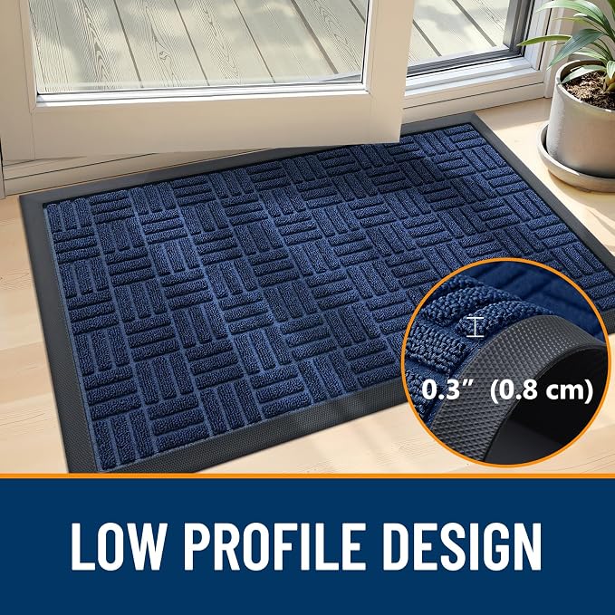 OLANLY Front Door Mat Outside Entrance 29.5x17, Heavy Duty Sturdy Natural - Image 6