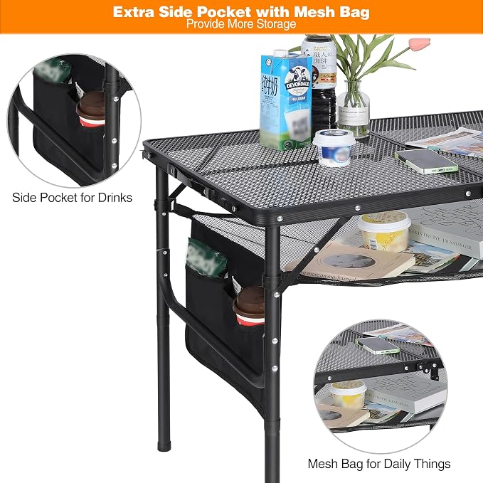 REDCAMP 36x24 Folding Grill Table - Image 4