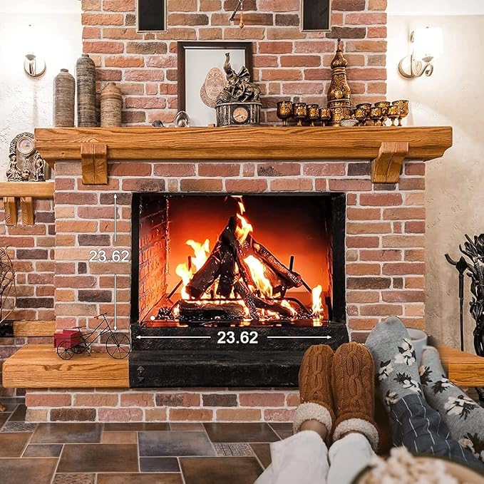 Gas Fireplace Logs 10pcs Fake Fireplace Logs Faux Electric Fireplace Logs - Image 3
